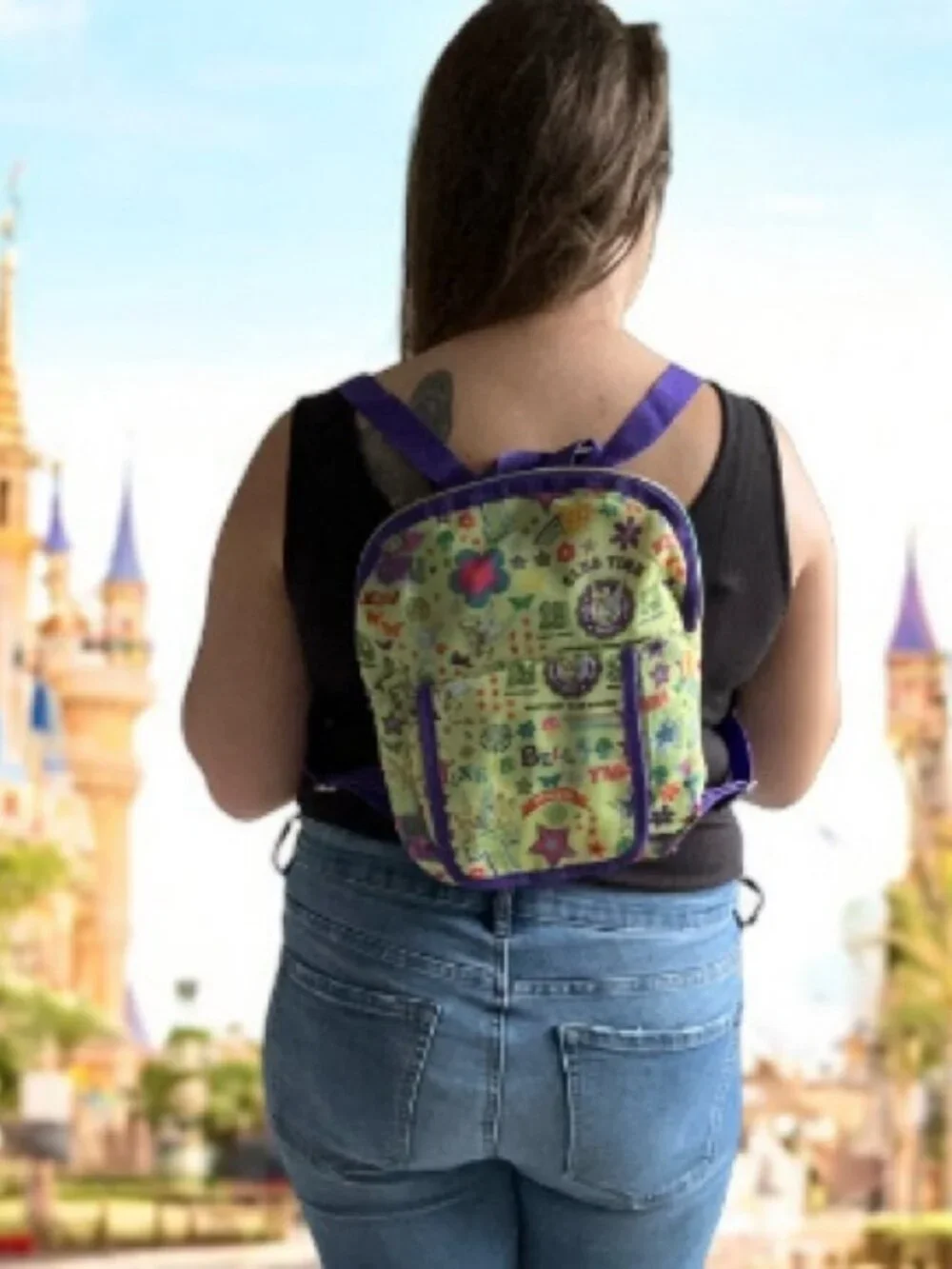 Disneyland Resort | Vintage Green Tinkerbell Mini Backpack